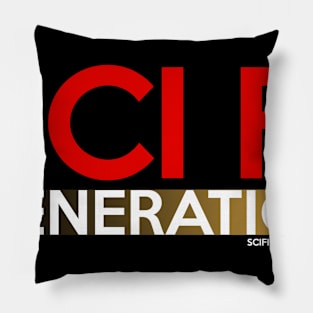 Sci Fi Generation (dark shirts logo) Pillow