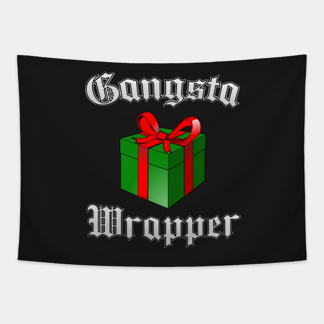 Gangsta Wrapper - Christmas Tapestry by Dopamine Creative