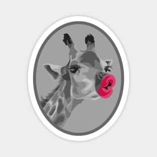 Giraffe Kiss Magnet