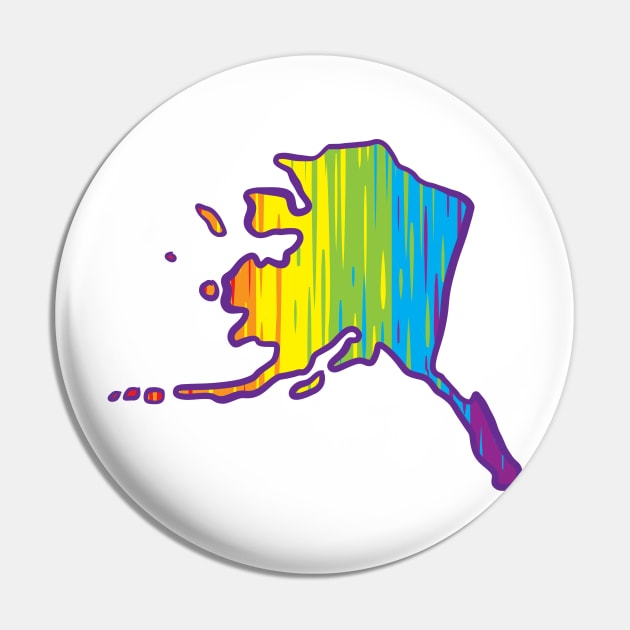 Alaska Pride Pin by Manfish Inc.