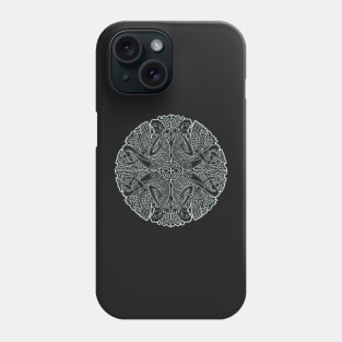 Celtic Knotwork Pattern: Four Men, Four Birds Phone Case