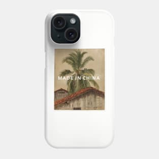 MADE IN CHINA celebration - palm trees oil painting. Phone Case