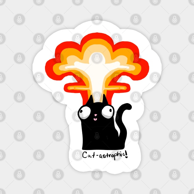 The Cat of Doom Magnet by MurderBeanArt