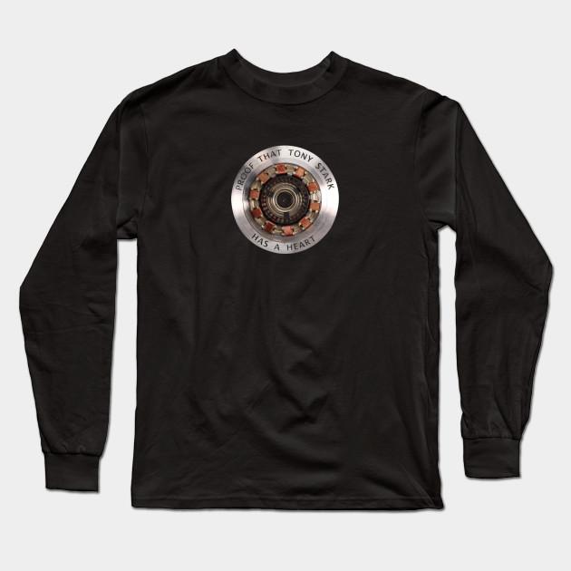 Proof That Tony Stark Has A Heart Tony Stark Camiseta Manga
