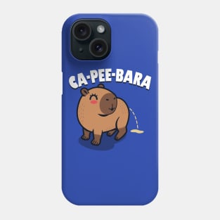 Funny Original  Cute Kawaii Peeing Capybara Funny Cartoon Phone Case