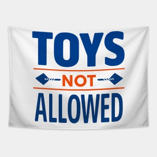 Toy-Free Zone: Serious Business Only Tapestry