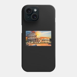 Colosseum at sunset Phone Case