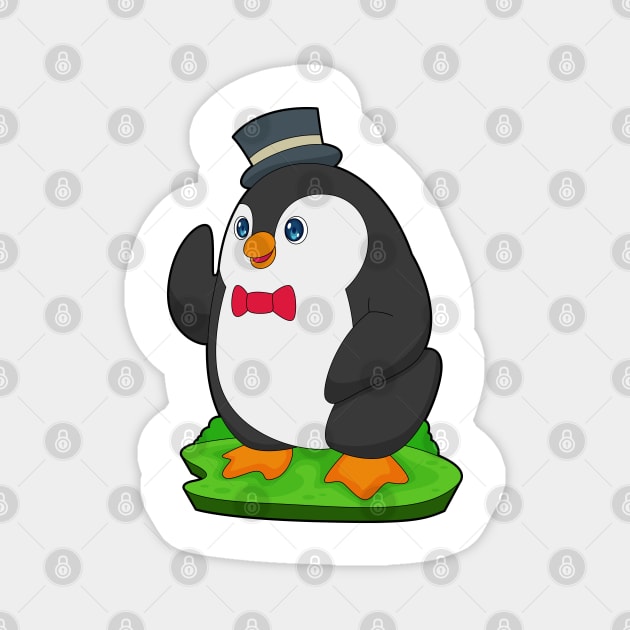 Penguin Groom Bow tie Wedding Magnet by Markus Schnabel