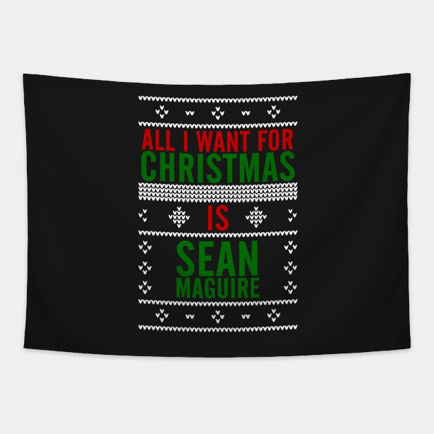 All I want for Christmas is Sean Maguire Tapestry by AllieConfyArt