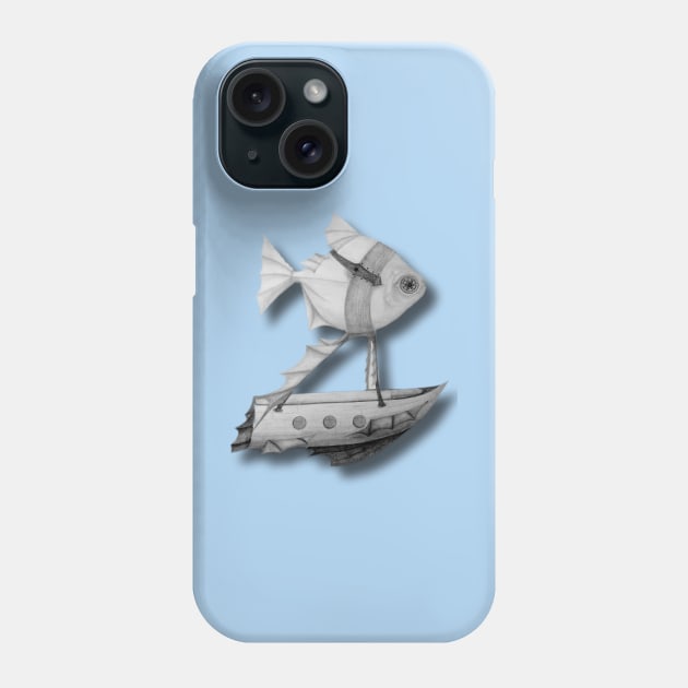 Steampunk Fish Airship Phone Case by Steampunksnail