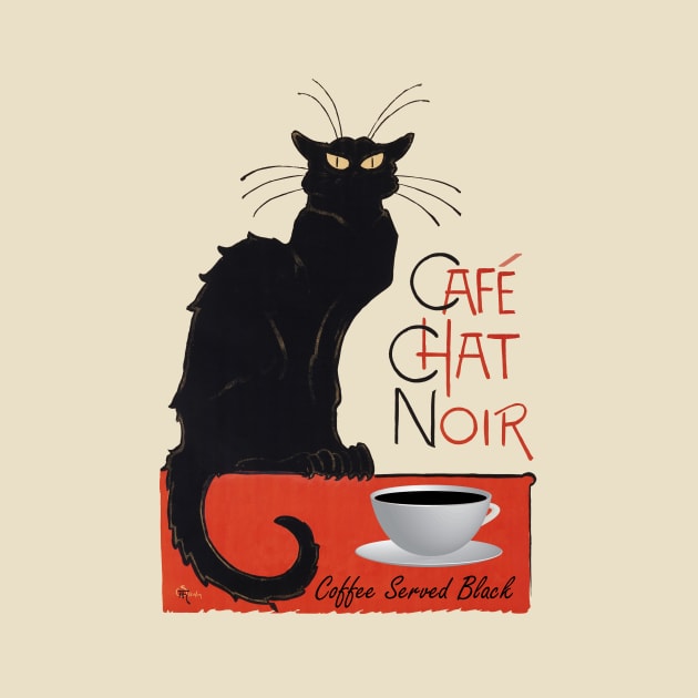 Lispe Cafe Chat Noir Cat by Lispe
