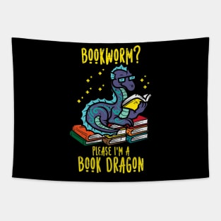 Bookworm Im A Book Dragon Tapestry