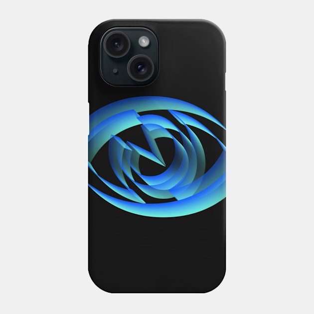 3D Psychedelic Eye Design Phone Case by DankFutura