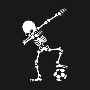 Dabbing Soccer Skeleton T-Shirt