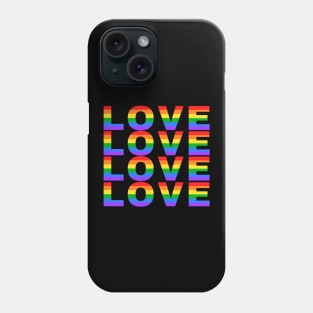 Rainbow Love Phone Case