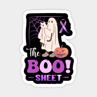 The boo sheet - Domestic Violence - Halloween Purple Ribbon Magnet