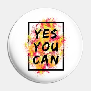 Yes You Can, Motivational, Inspirational, Modern Pin