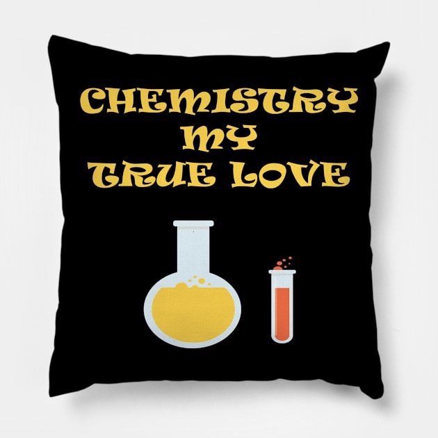 Chemistry My True Love Pillow by JevLavigne