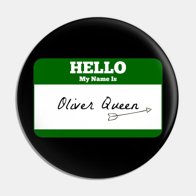 Hello My Name Is Oliver Queen Sticker - Green Arrow Pin by FangirlFuel