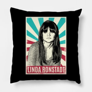 Vintage Linda Ronstadt 80s Pillow