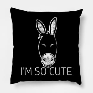 Funny Donkey Quote Pillow