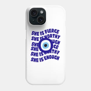 she is women's power Phone Case