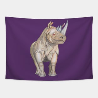 Crash of Rhinos Shroomy Major Tripps Tapestry