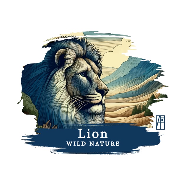 Lion - WILD NATURE - LION -4 by ArtProjectShop