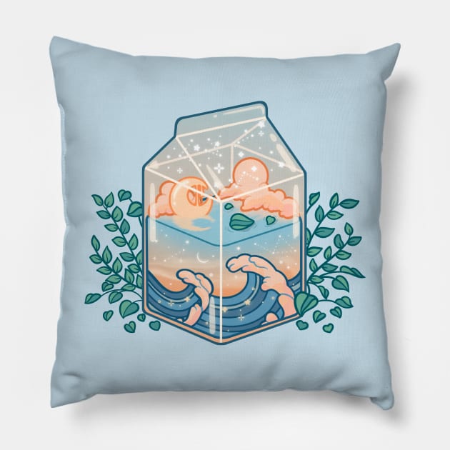 Cozy Ocean Milk Pillow by veraphina