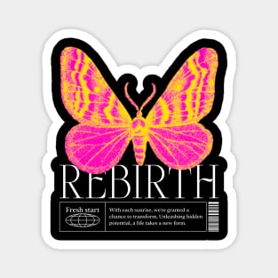 graphic street wear butterfly Magnet