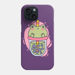 Bubble Tea Frog Cup Kawaii Boba Lover Phone Case