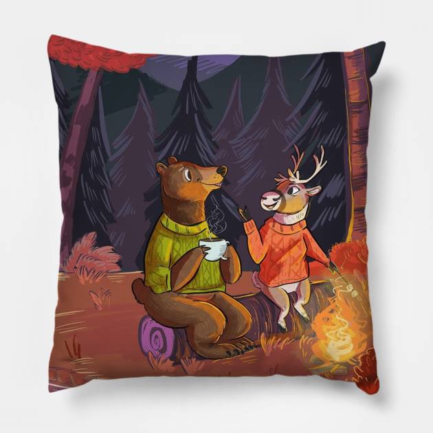 Camping Pillow by Cari.boou