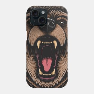 Angry Grizzly Bear Phone Case