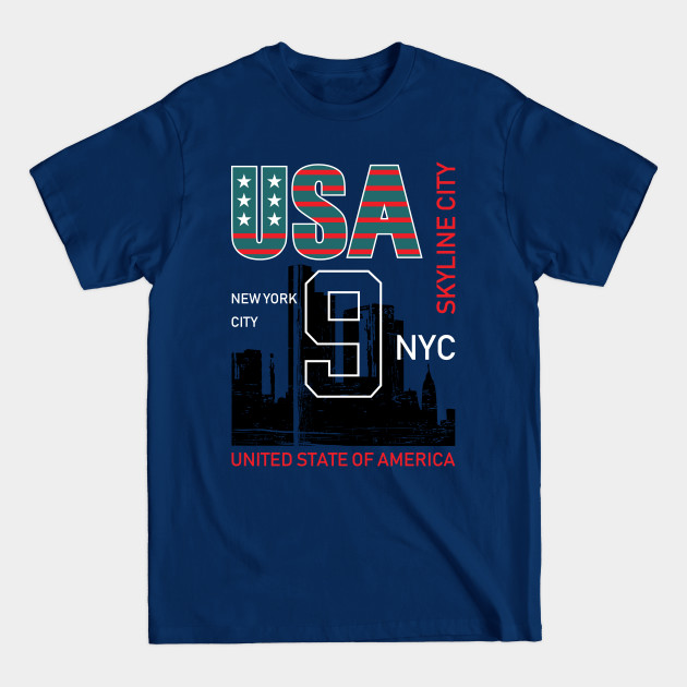 Discover NYC - USA - Skyline city - Retro City Gift - T-Shirt