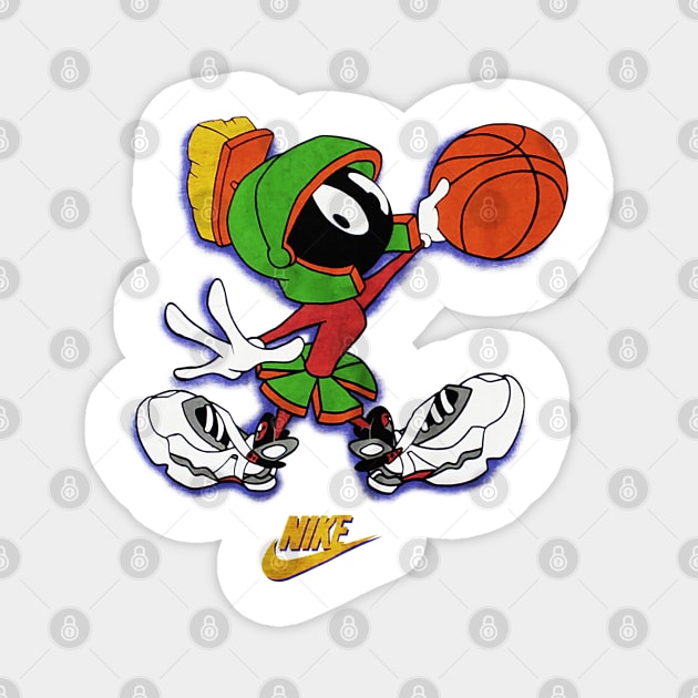 90s Alien Look - Classic Basketball T-Shirt Magnet by nicklower
