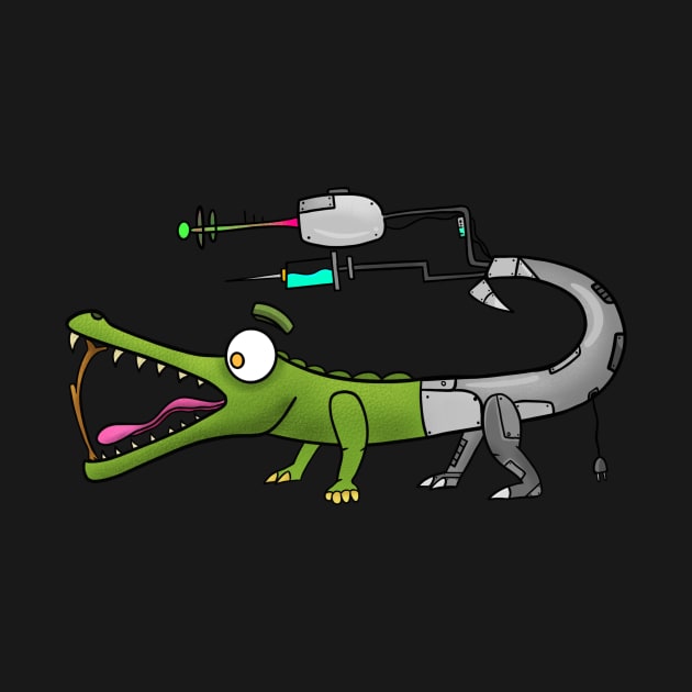 Robot Crocodile by Svh_illustrations