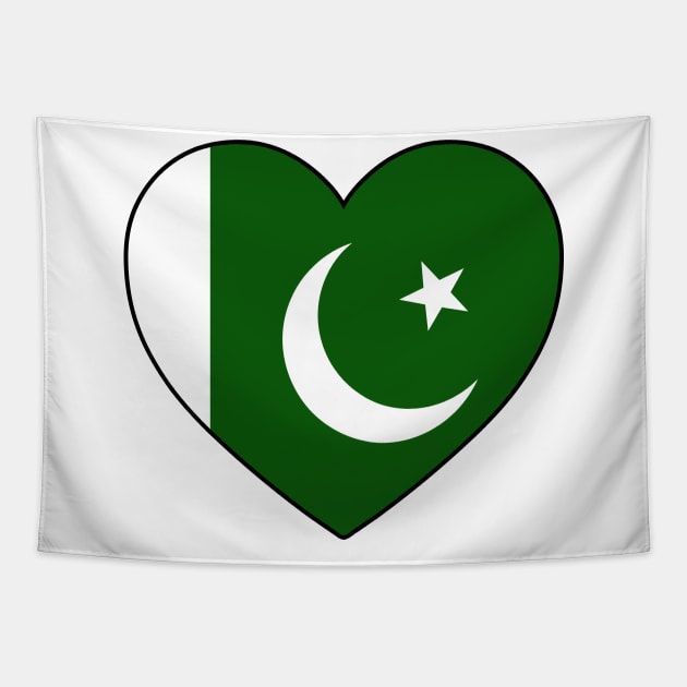 Heart - Pakistan Tapestry by Tridaak