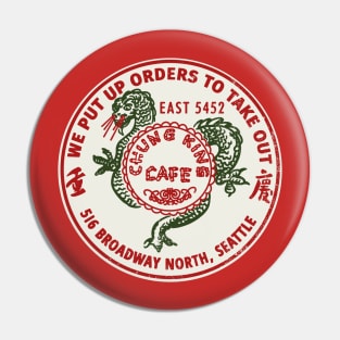 Retro Vintage Chung King Cafe Chinese Restaurant Seattle WA Pin