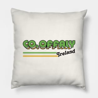 County Offaly / Irish Retro County Pride Design Pillow