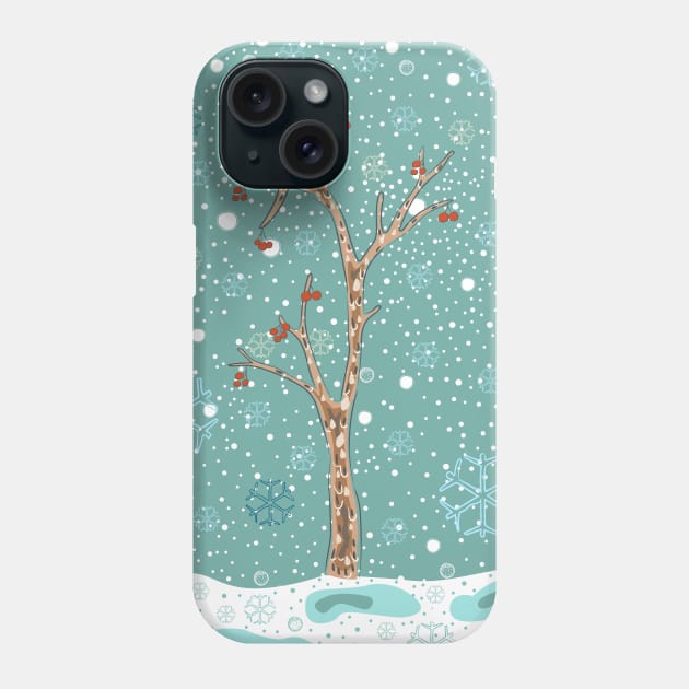 Winter Tree Phone Case by Creative Meadows