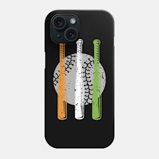 Indian Baseball Bat Ball Helmet Fan India Flag Phone Case