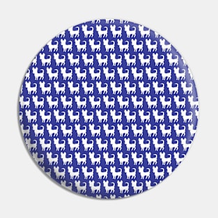 Chihuahua silhouette print (mini) royal blue Pin