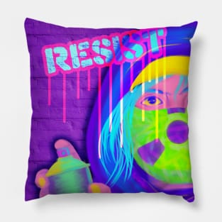 RESIST Grafitti Pillow