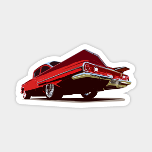 1960 Chevy Bel Air - color stylized Magnet