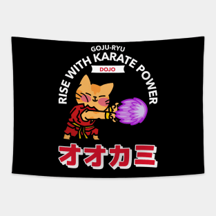 goju ryu rise with karate power Tapestry