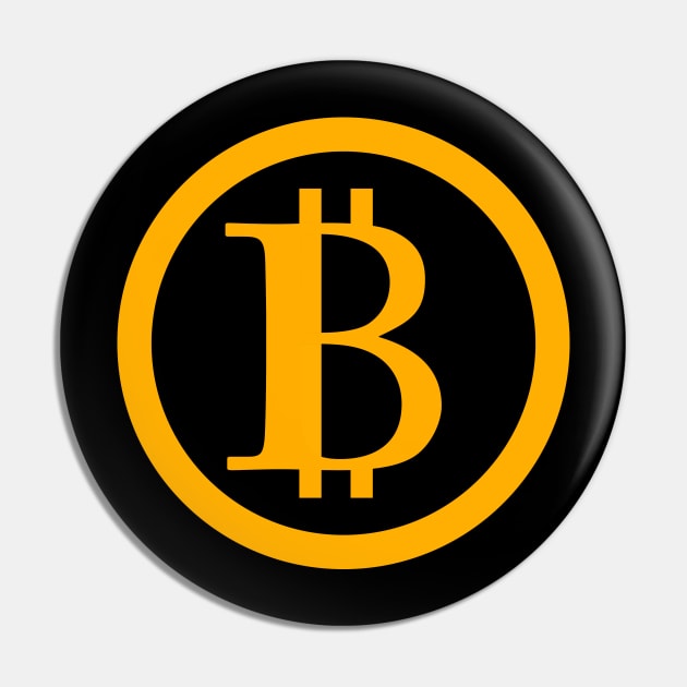 bitcoin Pin by Funny Alpaca 