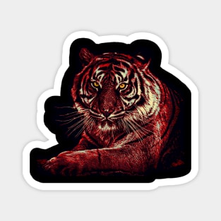 Tiger Pop art 1 Magnet