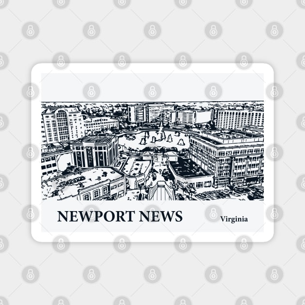 Newport News - Virginia Magnet by Lakeric