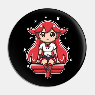 Kawaii Girl Pin