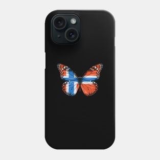 Norwegian Flag  Butterfly - Gift for Norwegian From Norway Phone Case